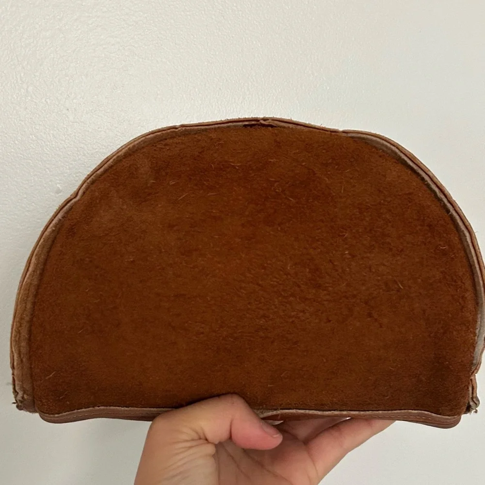 COACH Vintage Kimball Tan Leather Crossbody Bag Round